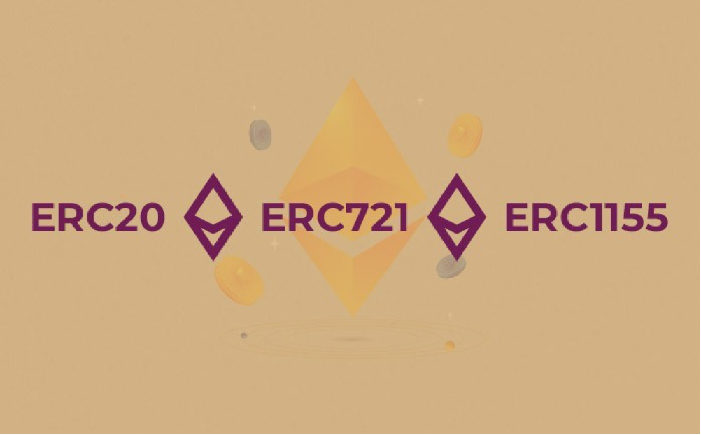 ERC20, ERC 721, ERC 1155 Ethereum tokens